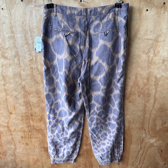 NWT Anthropologie Tamarind Giraffe Trouser Linen Blend Jogger NWT - Picture 4 of 16